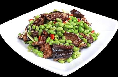 青豆炒鳝片